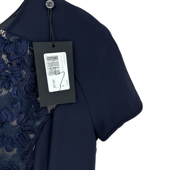 New THE KOOPLES Blue Dress with Lace Front - Picture 4 of 8